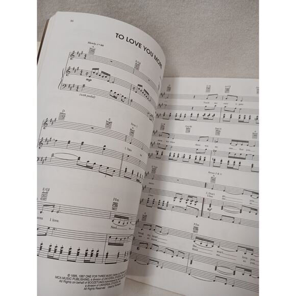 Celine Dion L Sheet Music Songbook Let's Talk about Love Piano Vocal Chords Pop - Picture 7 of 16